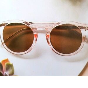 Bonnie Clyde Rose gold Sunglasses NEW pink